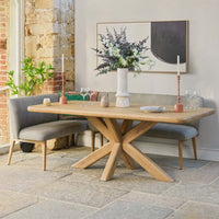 Fairmile 200cm Dining Table with Fairmile Corner Bench & Low Bench - RHF thumbnail 3