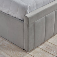 Giselle Ottoman Storage Bed Frame, Panel Plush Velvet thumbnail 2
