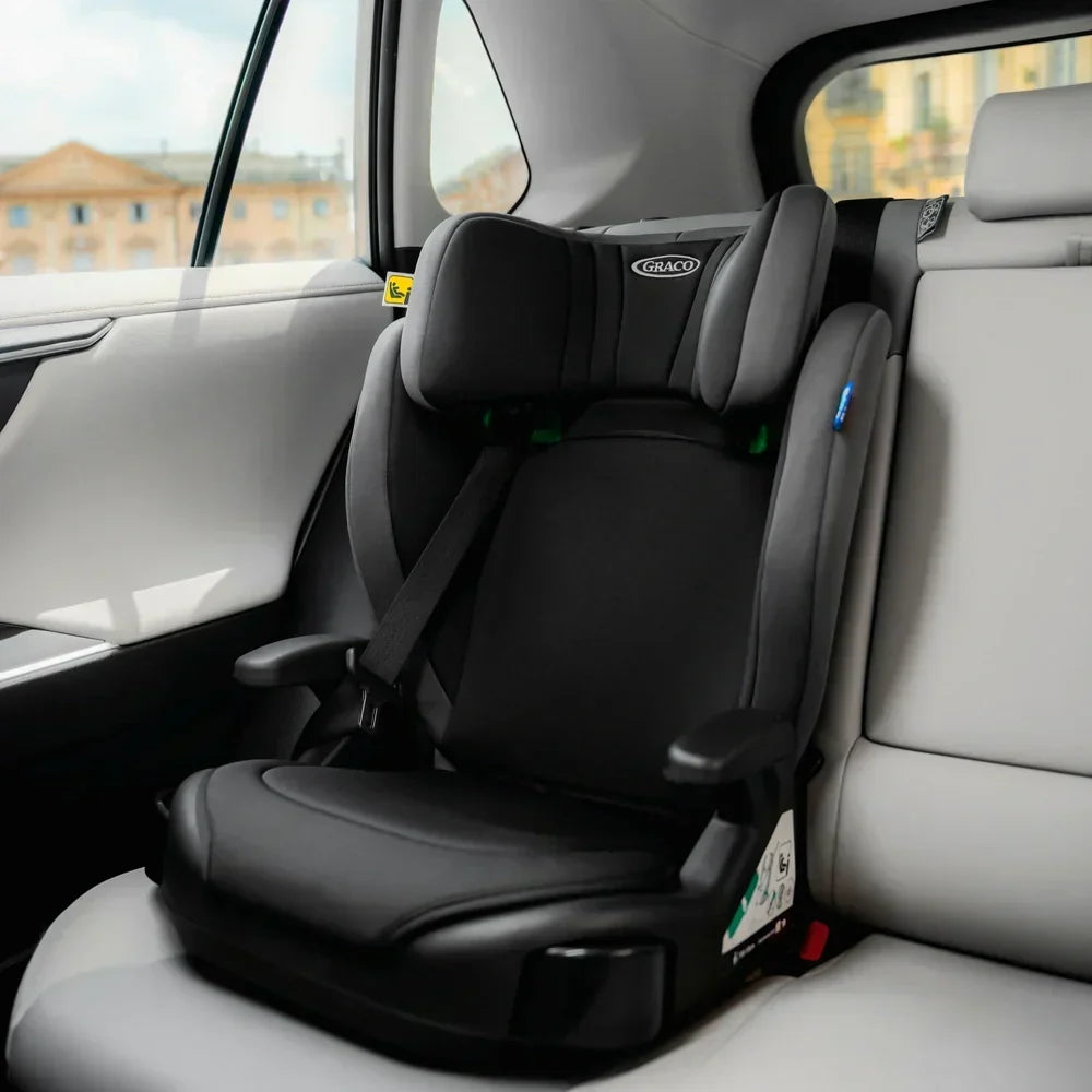Graco Junior Maxi I-Size R129 Belt-Fitted High-Back Booster Seat Midnight - Front-Facing With Side-Impact Protection — image 3