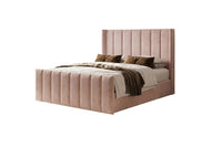 Cloud9 Isabella Bed Frame with Mattress, Winged Headboard USB Charging thumbnail 2