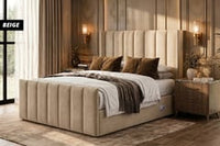 Cloud9 Isabella Bed Frame with Mattress, Winged Headboard USB Charging thumbnail 6