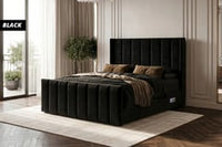 Cloud9 Isabella Bed Frame with Mattress, Winged Headboard USB Charging thumbnail 8