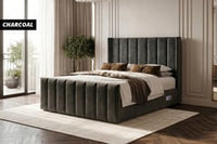 Cloud9 Isabella Bed Frame with Mattress, Winged Headboard USB Charging thumbnail 5