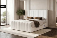Cloud9 Isabella Bed Frame with Mattress, Winged Headboard USB Charging thumbnail 10