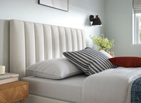 Dreams Davies Ottoman Bed Frame, Fluted Upholstered Headboard, Grey thumbnail 4