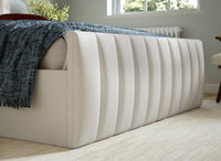 Dreams Davies Ottoman Bed Frame, Fluted Upholstered Headboard, Grey thumbnail 6