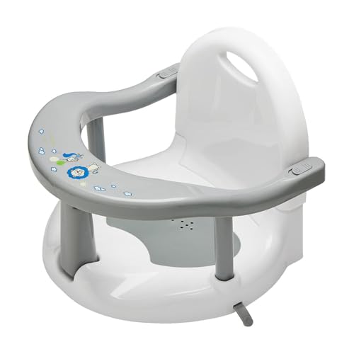 Foldable Baby Bath Seat Toddler Bathtub Seat with Suction Cups for Stability, Cute Wrap Around Bath Tub Chair Baby, Portable Anti-Slip Sit Up Support Seats for 6-18 Months Kids Toddler New Born Gift — image 9