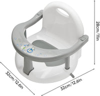 Foldable Baby Bath Seat Toddler Bathtub Seat with Suction Cups for Stability, Cute Wrap Around Bath Tub Chair Baby, Portable Anti-Slip Sit Up Support Seats for 6-18 Months Kids Toddler New Born Gift thumbnail 7