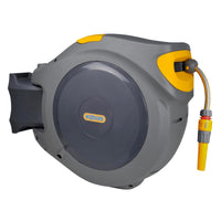 40 m Automatic Wall Mounted Garden Hose Reel with 180° Pivot thumbnail 1