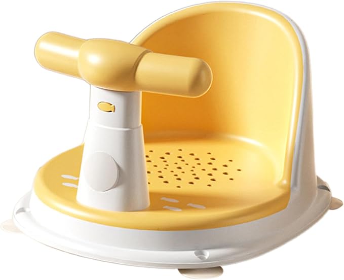 Sharplace Baby Bath Tub Seat Stable Comfortable Non Slip Suction Kids Bathing Seat Tub Sitting up for Newborn 6-18 Months Infants Gifts, Yellow — image 8