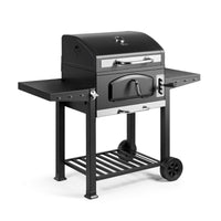 VonHaus XL Charcoal BBQ Grill and Smoker with Warming Rack thumbnail 1