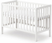 Wooden Baby Cot Bed With Deluxe Aloe Vera Mattress，Baby Crib，Convertible Cot，Baby Crib，3 Adjustable Bed Base Positions (120x60CM) thumbnail 1