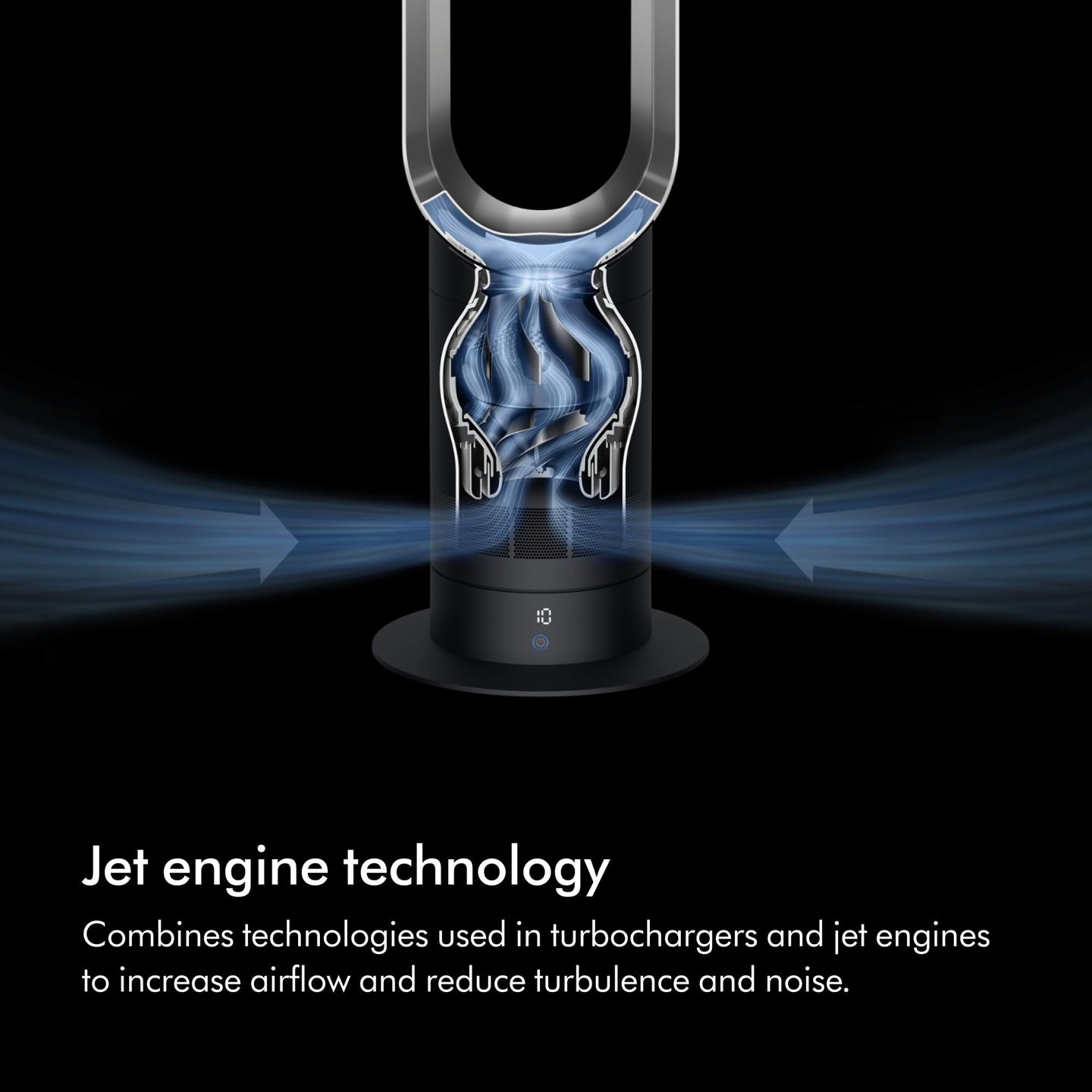 Dyson Cool AM07 Bladeless Tower Fan - Powerful Air Multiplier Cooling For Large Rooms — image 3