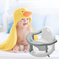 Foldable Baby Bath Seat Toddler Bathtub Seat with Suction Cups for Stability, Cute Wrap Around Bath Tub Chair Baby, Portable Anti-Slip Sit Up Support Seats for 6-18 Months Kids Toddler New Born Gift thumbnail 2