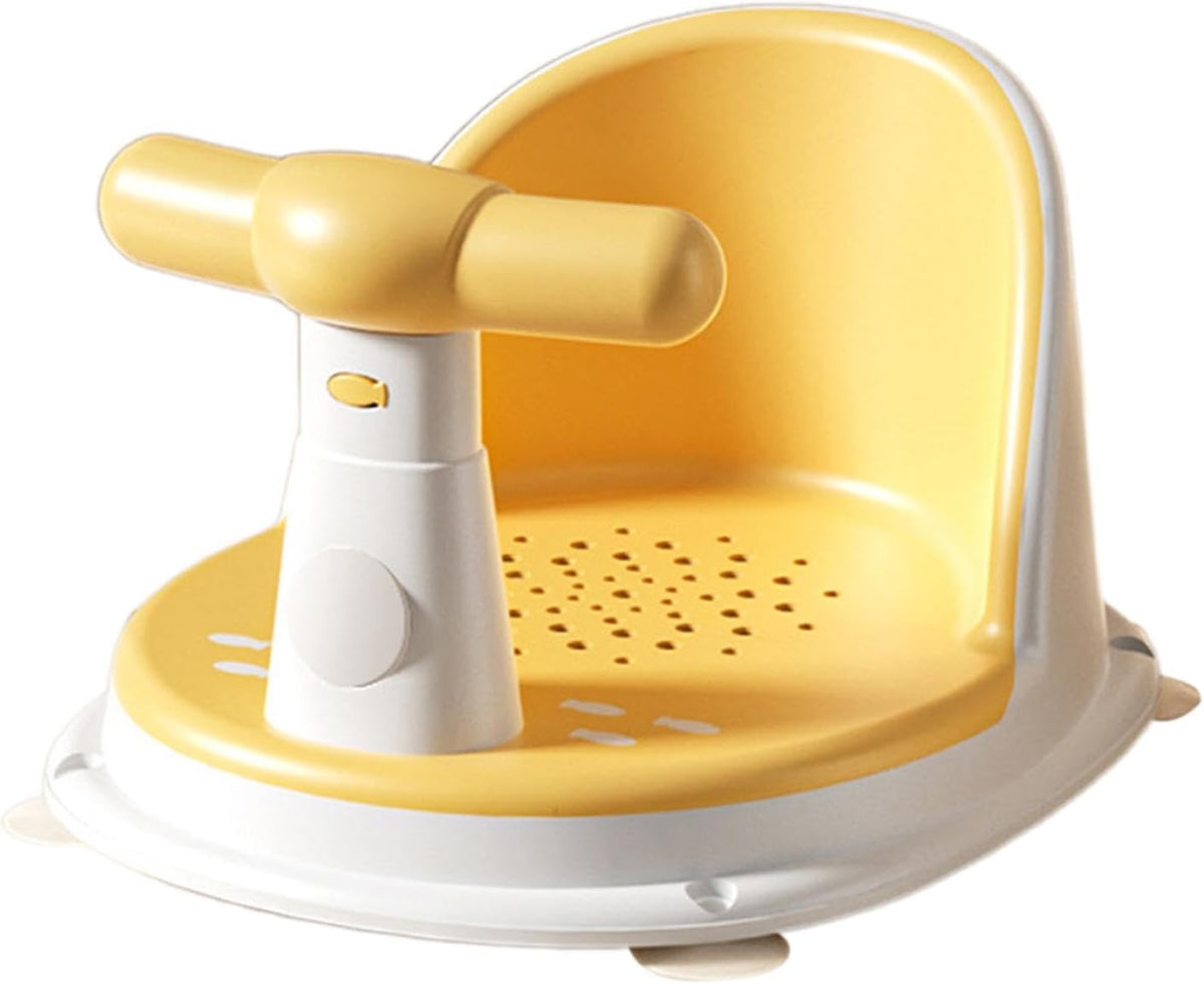 Sharplace Baby Bath Tub Seat Stable Comfortable Non Slip Suction Kids Bathing Seat Tub Sitting up for Newborn 6-18 Months Infants Gifts, Yellow — image 7
