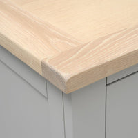Chester Dove Grey Breakfast Bar Island and Stools Set thumbnail 11