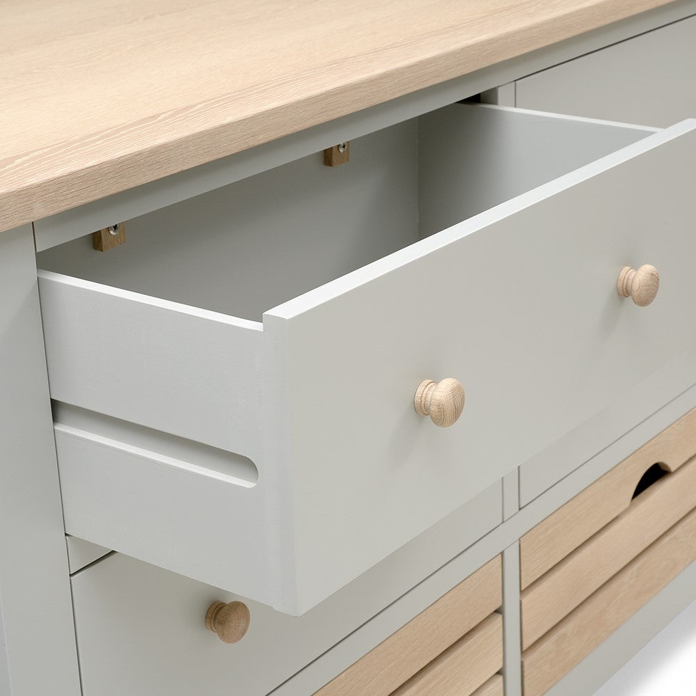 Chester Dove Grey Breakfast Bar Island and Stools Set — image 12