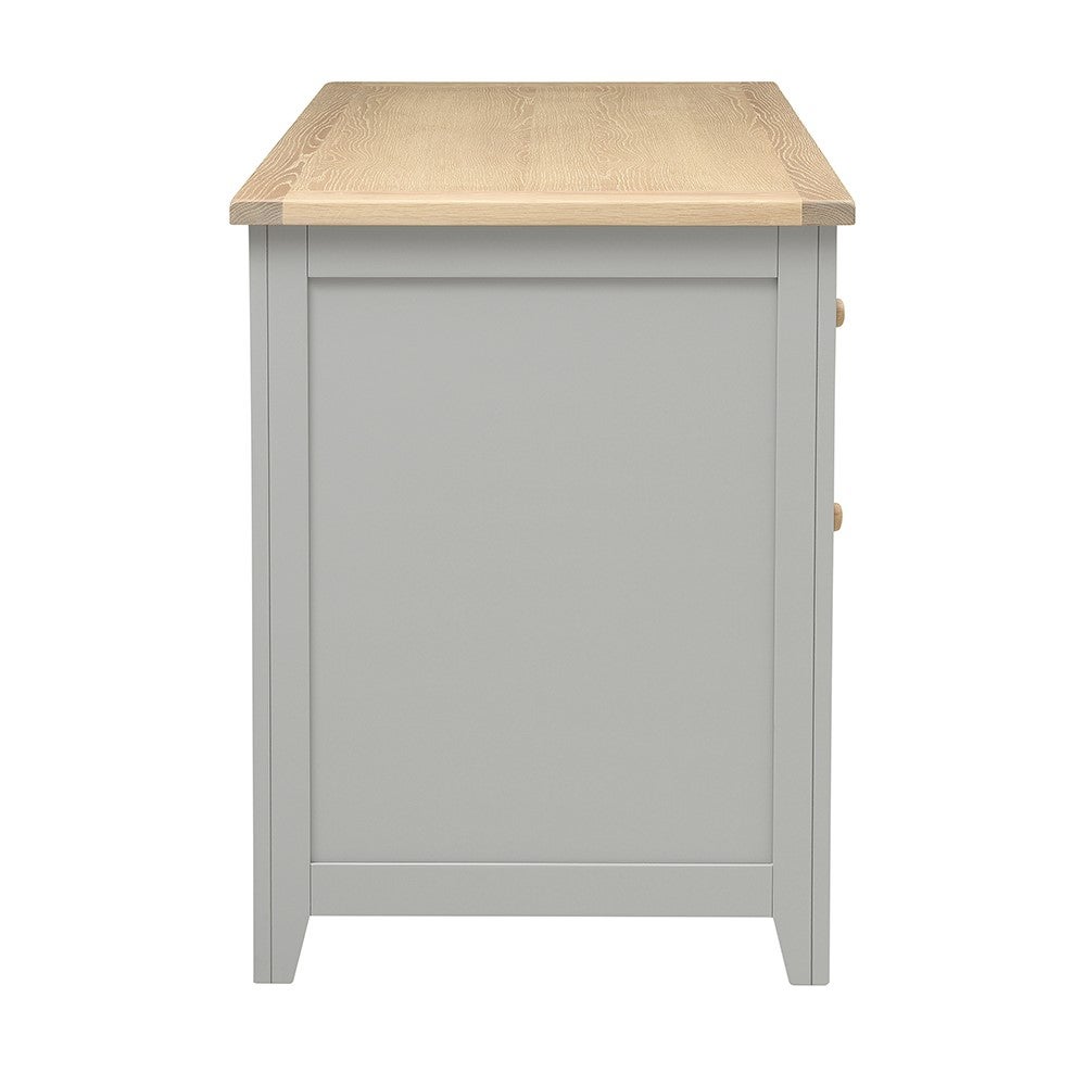 Chester Dove Grey Breakfast Bar Island and Stools Set — image 7