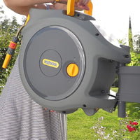 40 m Automatic Wall Mounted Garden Hose Reel with 180° Pivot thumbnail 7