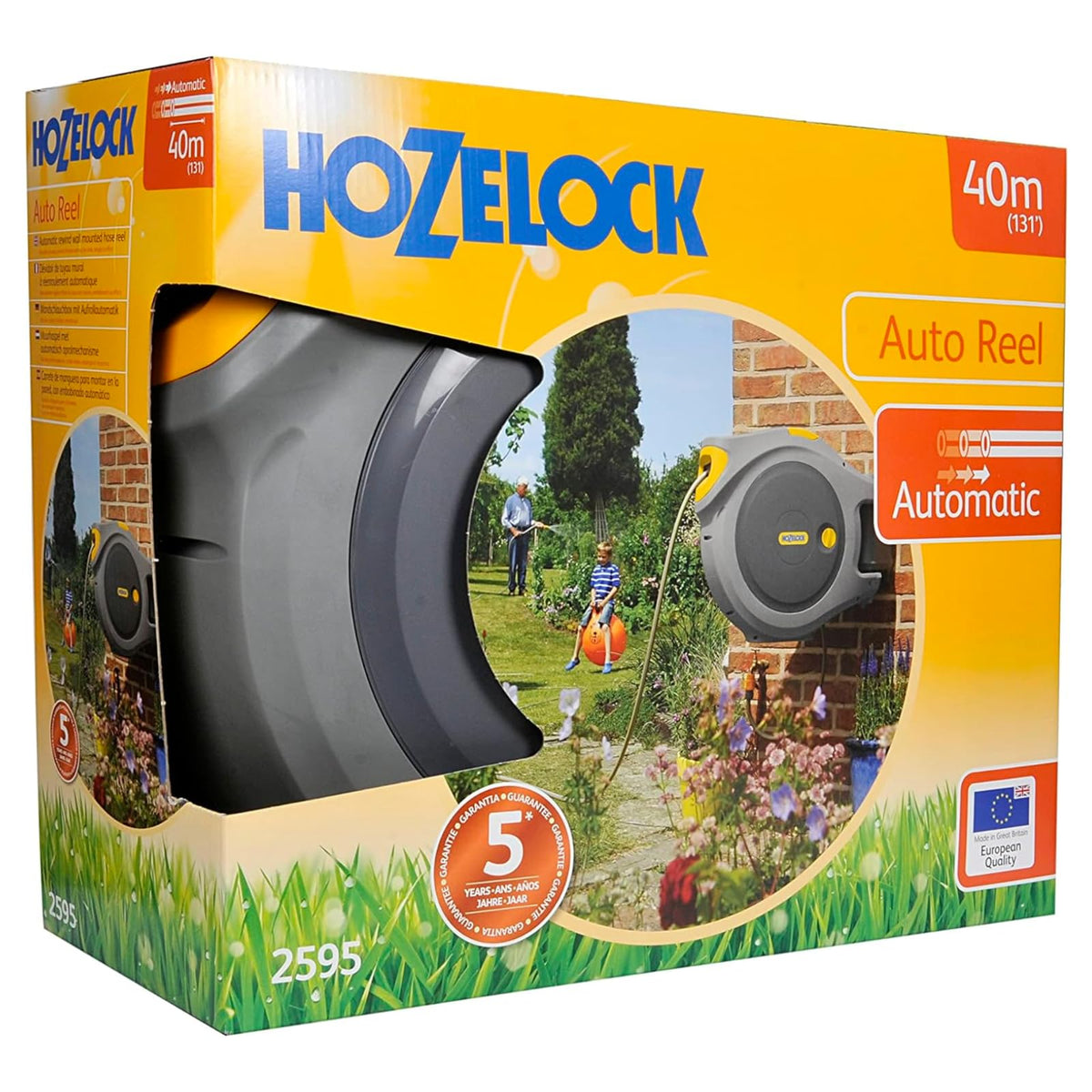 40 m Automatic Wall Mounted Garden Hose Reel with 180° Pivot — image 8