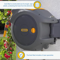40 m Automatic Wall Mounted Garden Hose Reel with 180° Pivot thumbnail 6