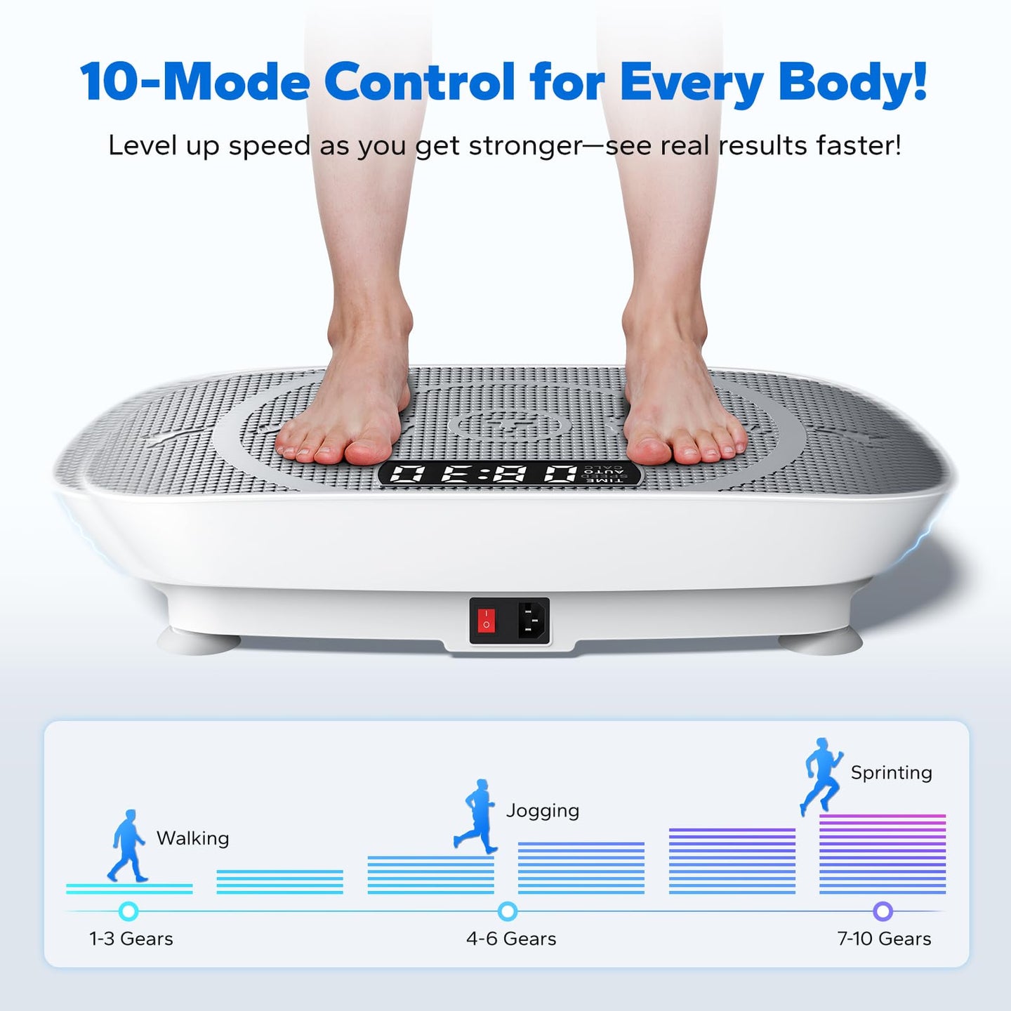 Compact Vibration Plate Exercise Machine with LED Display & Remote — image 6