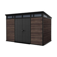 Keter 3.4 x 2.1 m Outdoor Garden Storage Shed with Lockable Double Doors thumbnail 1