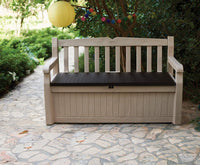 265 L Weather-Resistant Outdoor Garden Storage Bench thumbnail 6