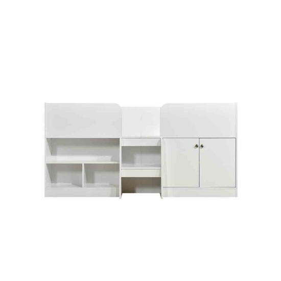 Swish Furniture Nova Low Sleeper Children's Bed Frame, Shelves, White — image 5