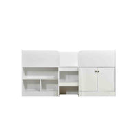 Swish Furniture Nova Low Sleeper Children's Bed Frame, Shelves, White thumbnail 5