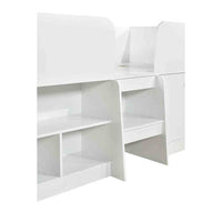Swish Furniture Nova Low Sleeper Children's Bed Frame, Shelves, White thumbnail 7