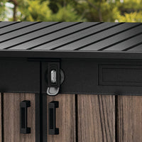 Keter 2020 L Large Outdoor Horizontal Storage Shed with Lockable Doors thumbnail 3