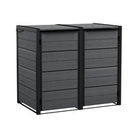 Keter Double 480 L Weatherproof Wheelie Bin Storage Unit thumbnail 1