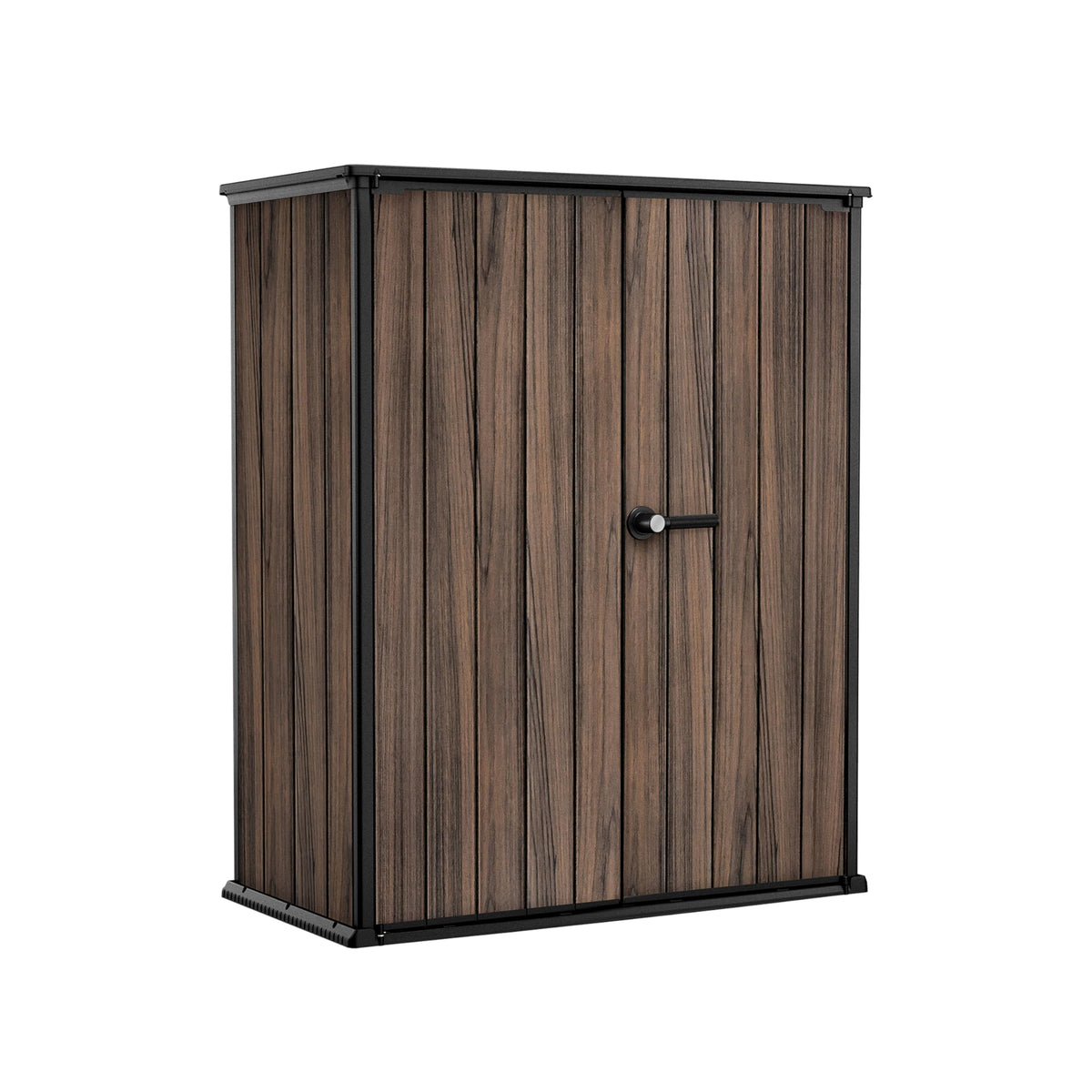 Keter 1400L Weatherproof Vertical Outdoor Storage Cabinet with Shelves