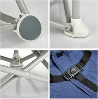 Baby Portable Travel Booster Seat Folding Dining Chair High Multifunctional Child Little Seat Dining Aluminum Alloy Travel Compact high Chair with Tray Grey thumbnail 7
