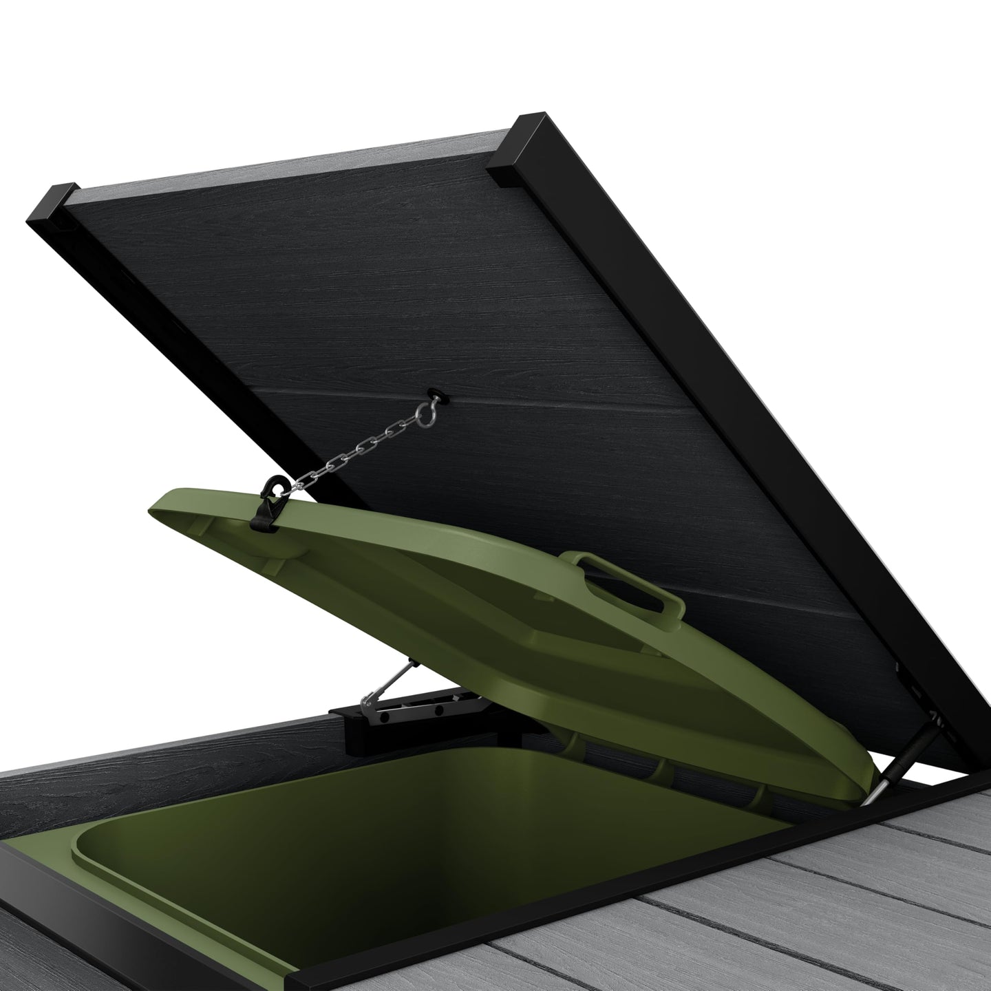 Keter Double 480 L Weatherproof Wheelie Bin Storage Unit — image 4