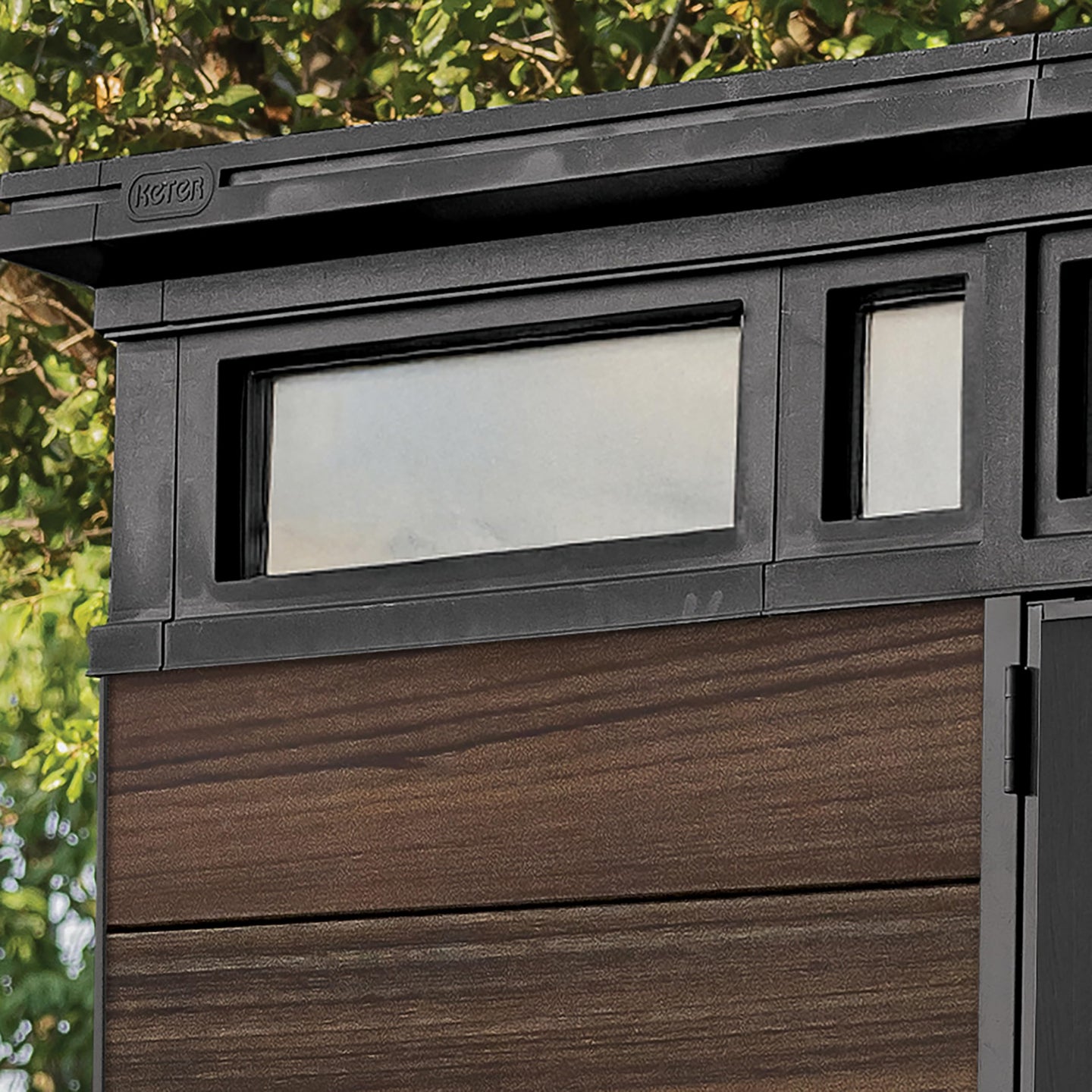 Keter 3.4 x 2.1 m Outdoor Garden Storage Shed with Lockable Double Doors — image 5