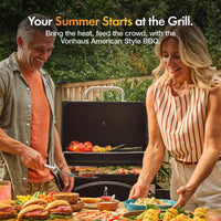 VonHaus XL Charcoal BBQ Grill and Smoker with Warming Rack thumbnail 3