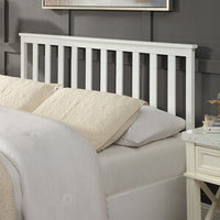 Selena Double Ottoman Bed Frame, Slatted Headboard, White thumbnail 10