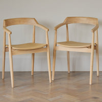 Raleigh Whitewash Dining Table Set - 6 Seater - Carter Whitewash Oak Dining Armchairs thumbnail 2