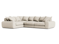 Wodge Modular Corner Sofa - Large Left Hand - Twill - Whipped Cream - White thumbnail 1