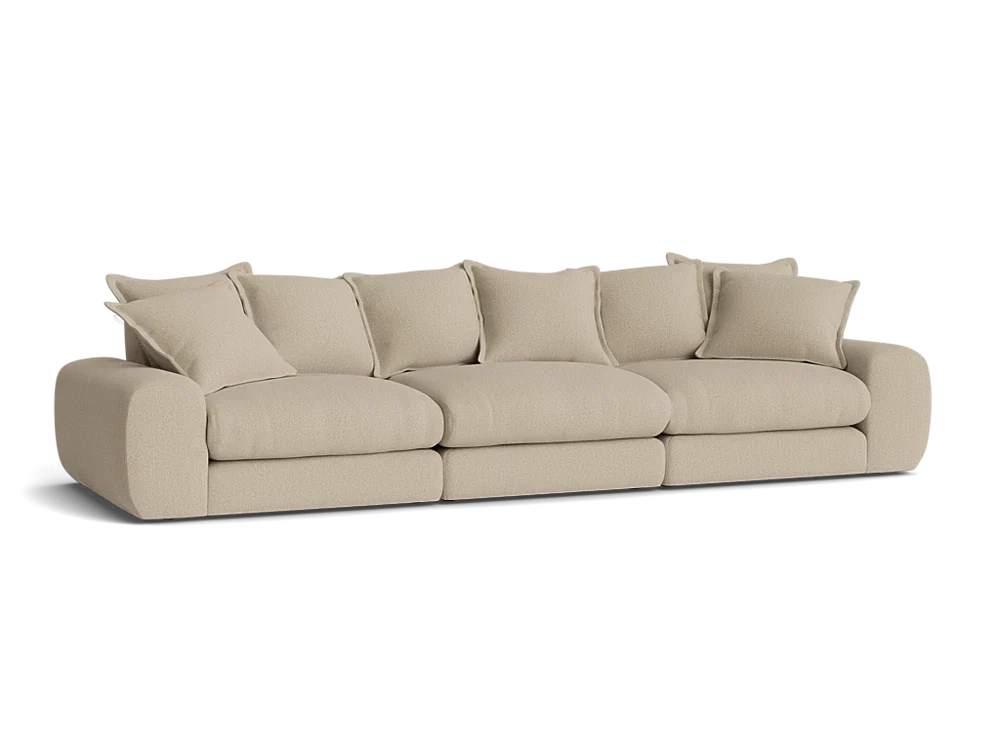 Wodge Modular Sofa - Large - Boucle - Whipped Cream - White — image 8