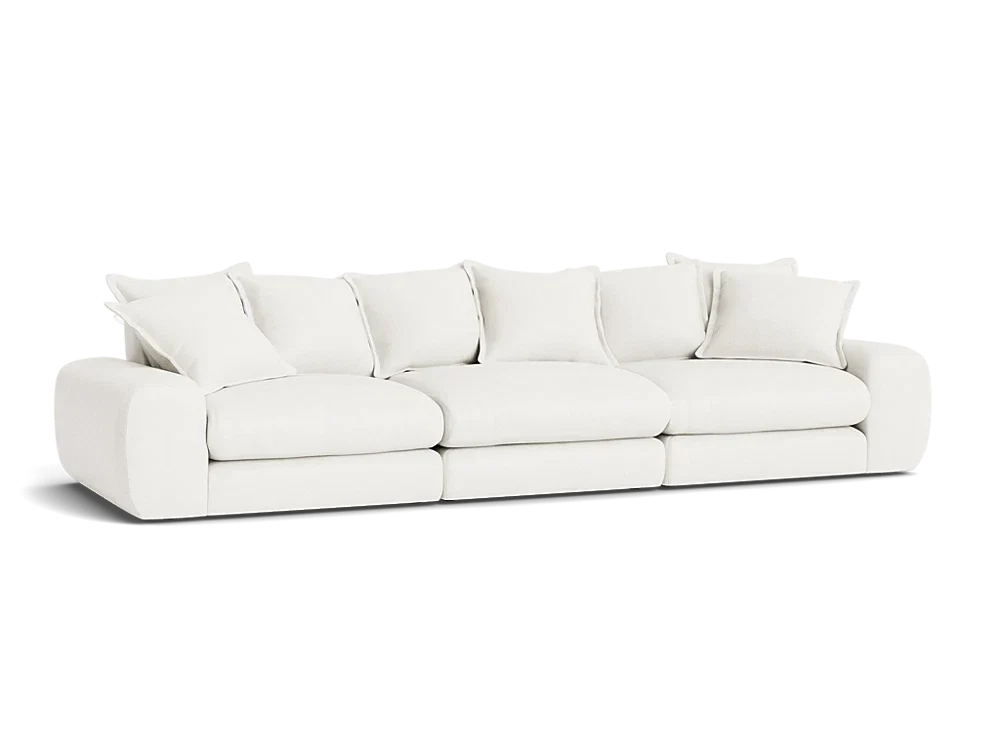 Wodge Modular Sofa - Large - Boucle - Whipped Cream - White — image 10