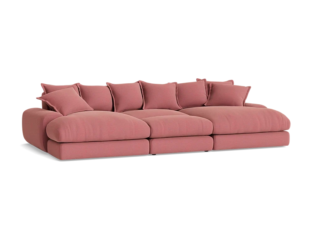 Wodge Chaise Movie Sofa - Cinema - Twill - Whipped Cream - White — image 11