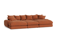 Wodge Chaise Movie Sofa - Cinema - Twill - Whipped Cream - White thumbnail 12