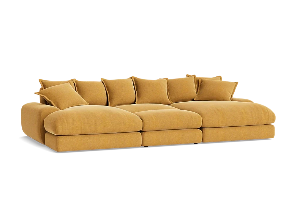 Wodge Chaise Movie Sofa - Cinema - Twill - Whipped Cream - White — image 10