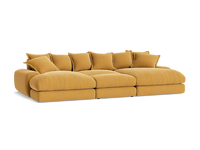 Wodge Chaise Movie Sofa - Cinema - Twill - Whipped Cream - White thumbnail 10