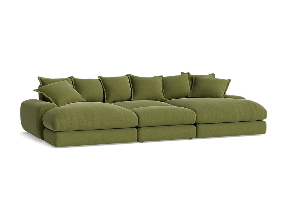 Wodge Chaise Movie Sofa - Cinema - Twill - Whipped Cream - White — image 8