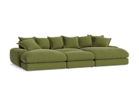 Wodge Chaise Movie Sofa - Cinema - Twill - Whipped Cream - White thumbnail 8
