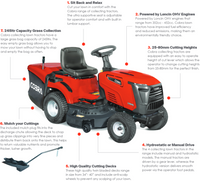 Petrol Lawn Tractor - Hydrostatic Transmission | Cobra thumbnail 6